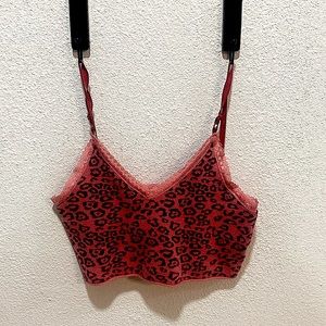 SHEIN cheeta crop top S